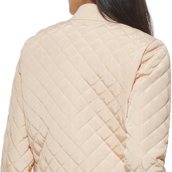 Levi's Women's Cream Ivory Size Extra Small Diamond Quilted Bomber Jacket - Picture 7 of 8